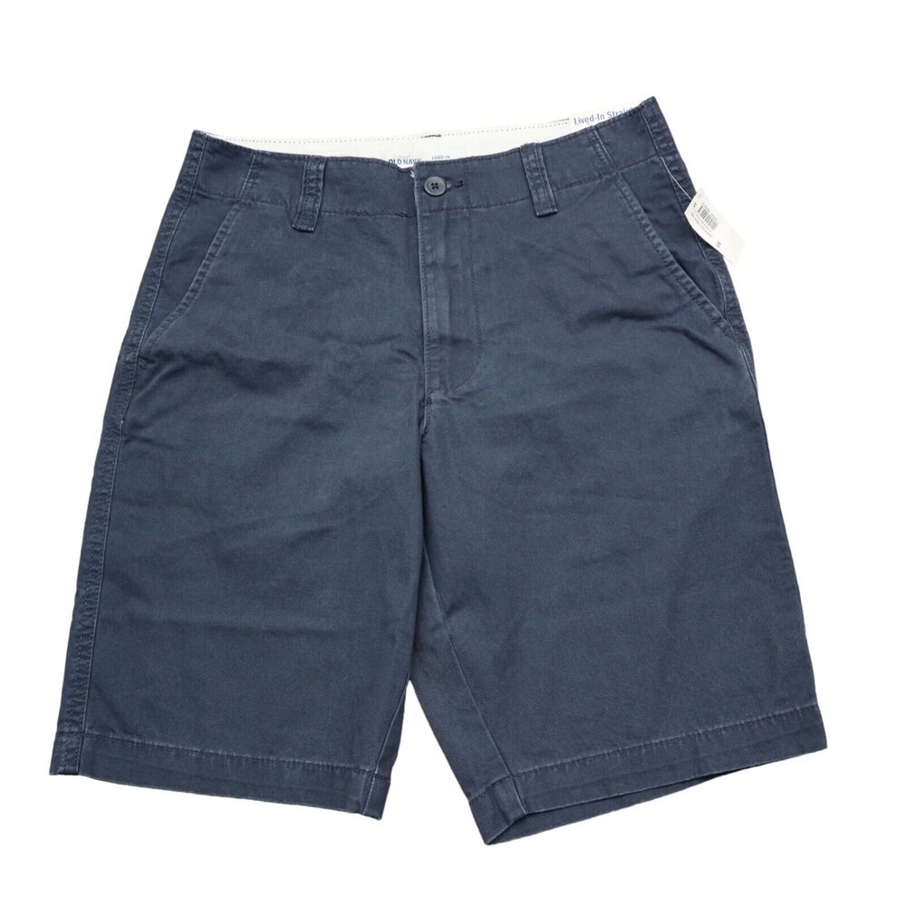 NWT! Old Navy Shorts Mens 28 Straight Navy Blue Khaki Casual Chino